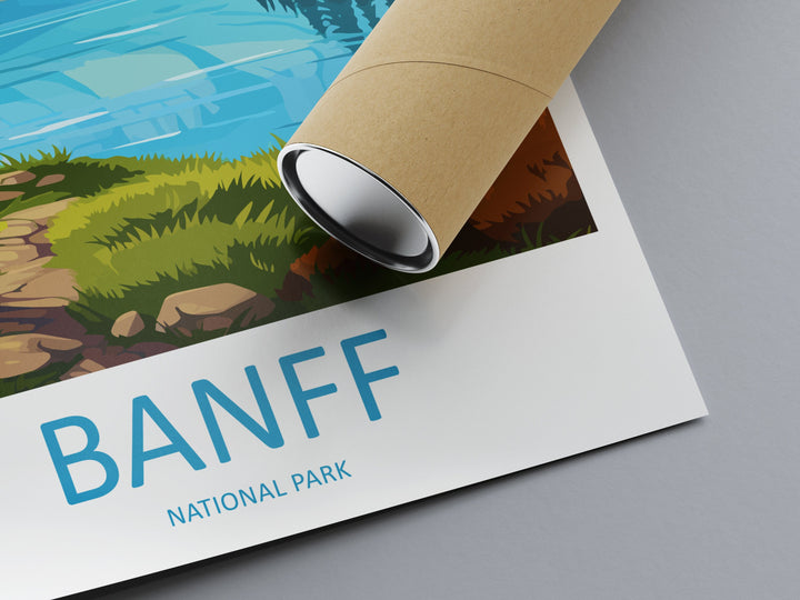 Banff National Park Travel Print Wall Art Banff Wall Hanging Home Décor Banff Gift Art Lovers Canada Art Lover Gift Banff Gift