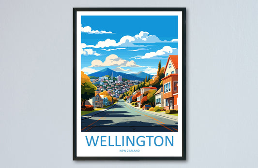 Wellington Travel Print Wall Art Wellington Wall Hanging Home Décor Wellington Gift Art Lovers New Zealand Art Lover Gift Print Wellington