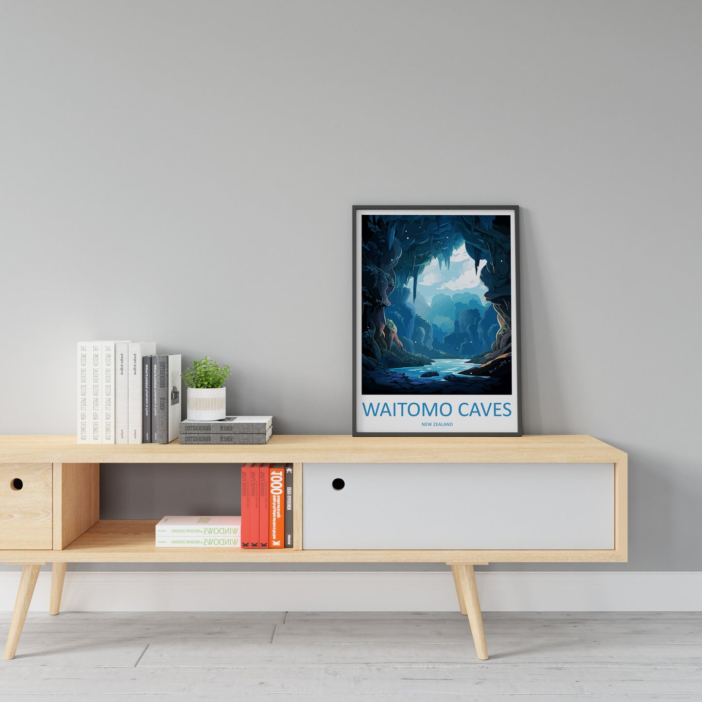 Waitomo Caves Travel Print Wall Art Waitomo Caves Wall Hanging Home Décor Waitomo Caves Gift Art Lovers New Zealand Art Lover Gift Print