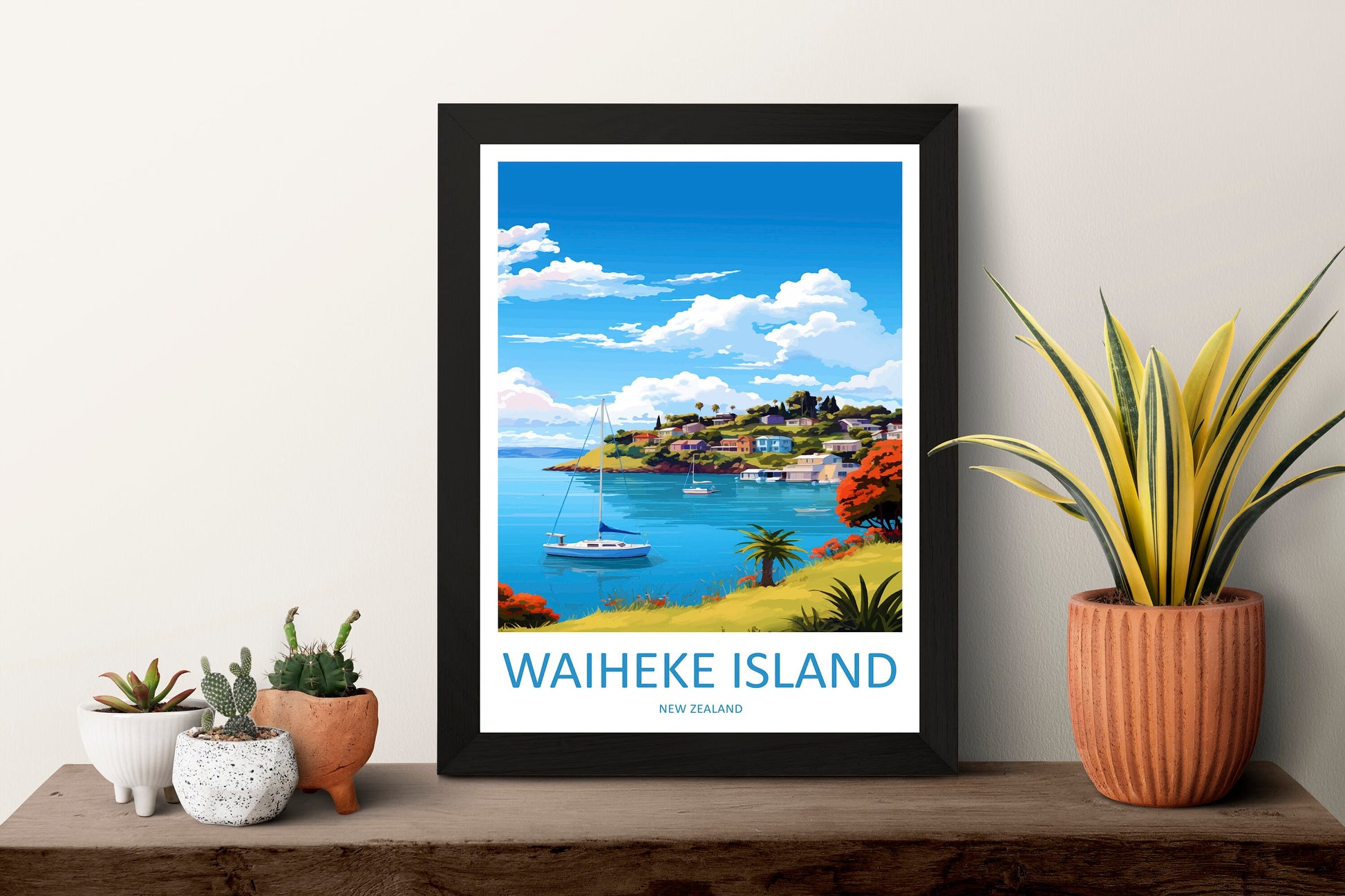 Waiheke Island Travel Print Wall Art Waiheke Island Wall Hanging Home Décor Waiheke Island Gift Art Lovers New Zealand Art Lover Gift Print