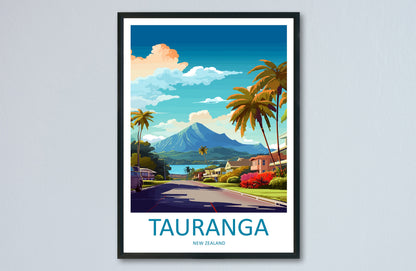 Tauranga Travel Print Wall Art Tauranga Wall Hanging Home Décor Tauranga Gift Art Lovers New Zealand Art Lover Gift Print New Zealand Art