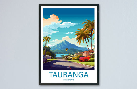 Tauranga Travel Print Wall Art Tauranga Wall Hanging Home Décor Tauranga Gift Art Lovers New Zealand Art Lover Gift Print New Zealand Art