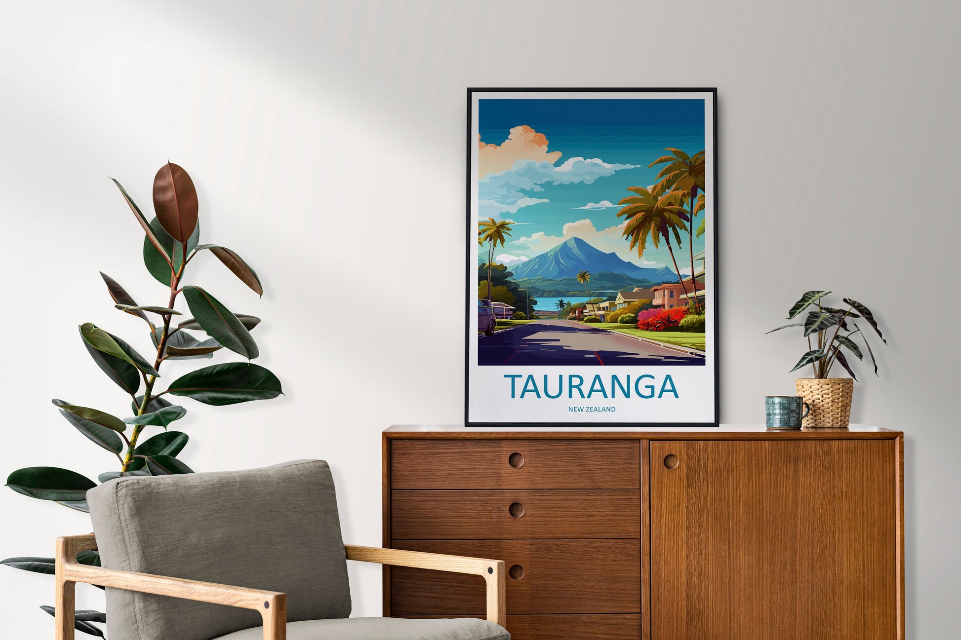Tauranga Travel Print Wall Art Tauranga Wall Hanging Home Décor Tauranga Gift Art Lovers New Zealand Art Lover Gift Print New Zealand Art