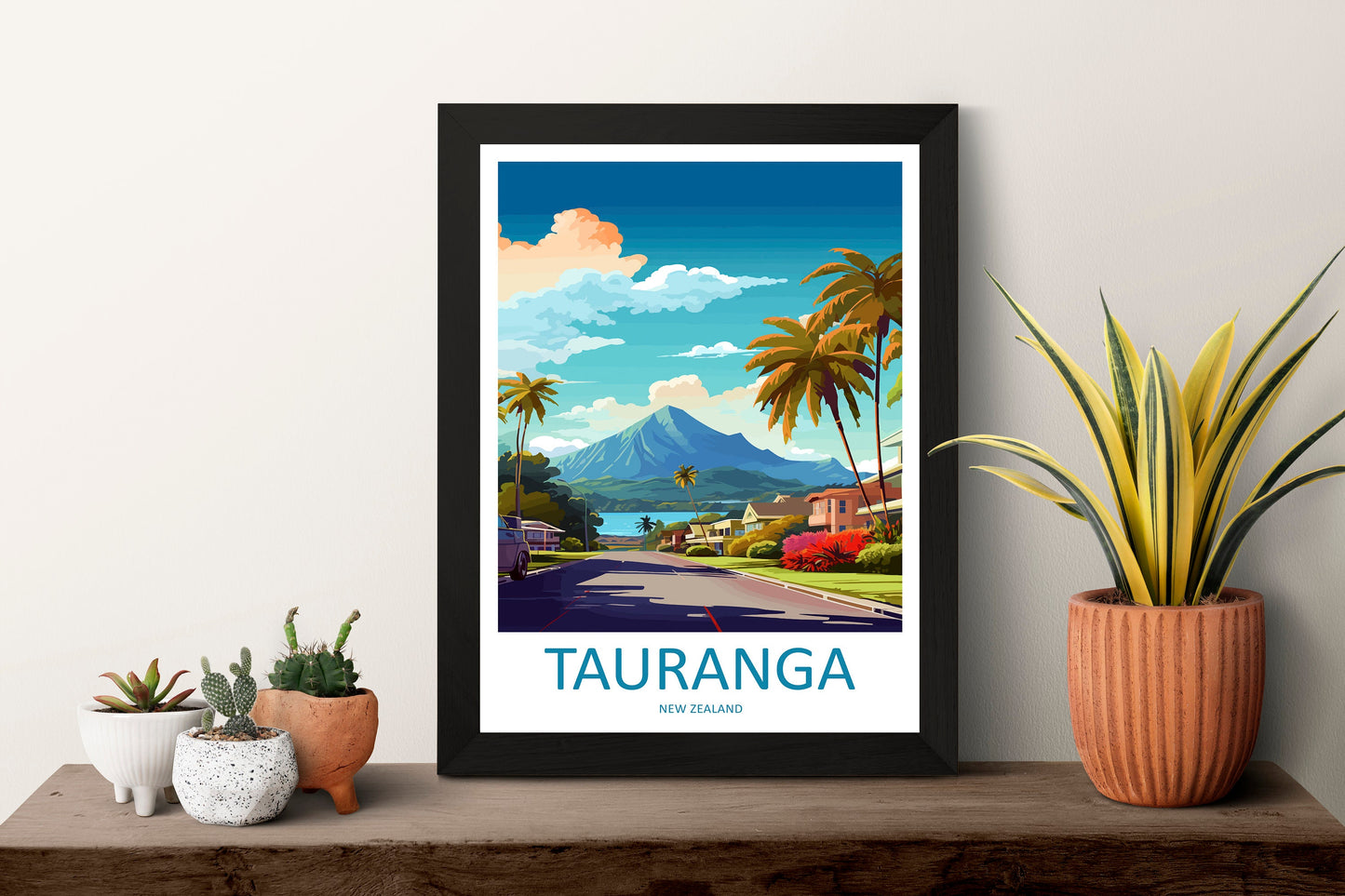 Tauranga Travel Print Wall Art Tauranga Wall Hanging Home Décor Tauranga Gift Art Lovers New Zealand Art Lover Gift Print New Zealand Art