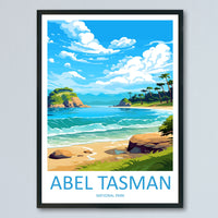 Abel Tasman National Park Travel Print Wall Art Abel Tasman Wall Hanging Home Décor Abel Tasman Gift Art Lovers New Zealand Art Lover Gift