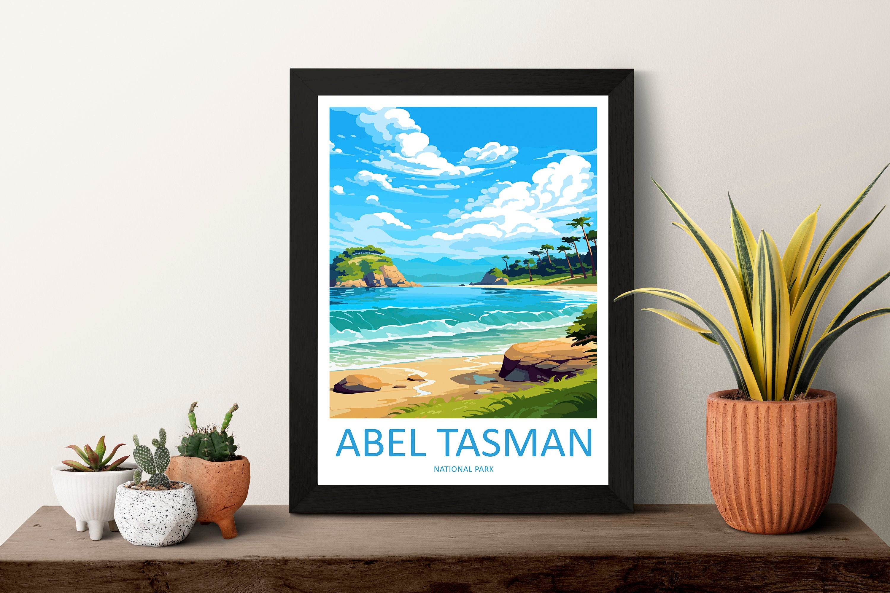 Abel Tasman National Park Travel Print Wall Art Abel Tasman Wall Hanging Home Décor Abel Tasman Gift Art Lovers New Zealand Art Lover Gift