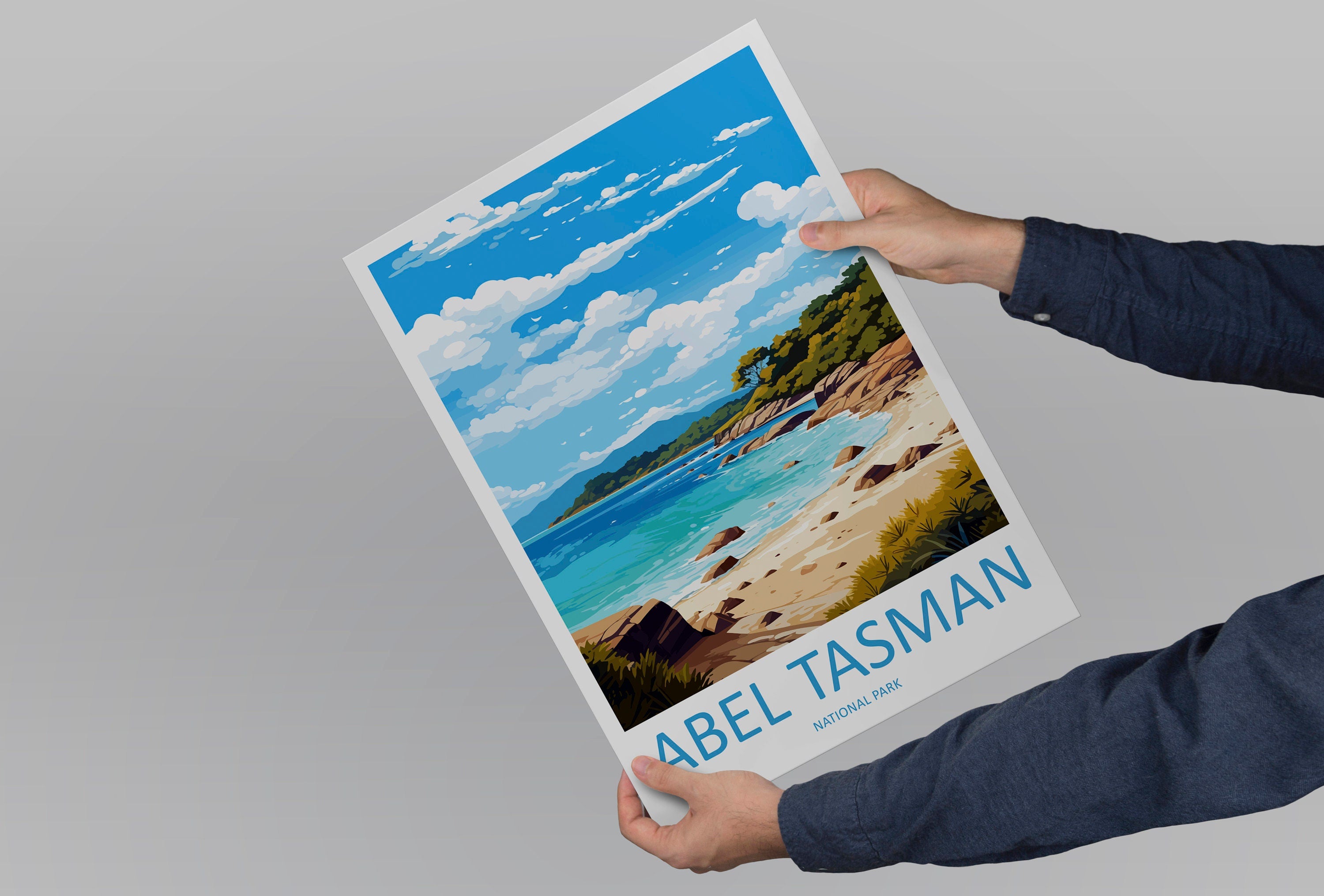 Abel Tasman National Park Travel Print Wall Art Abel Tasman Wall Hanging Home Décor Abel Tasman Gift Art Lovers New Zealand Art Lover Gift