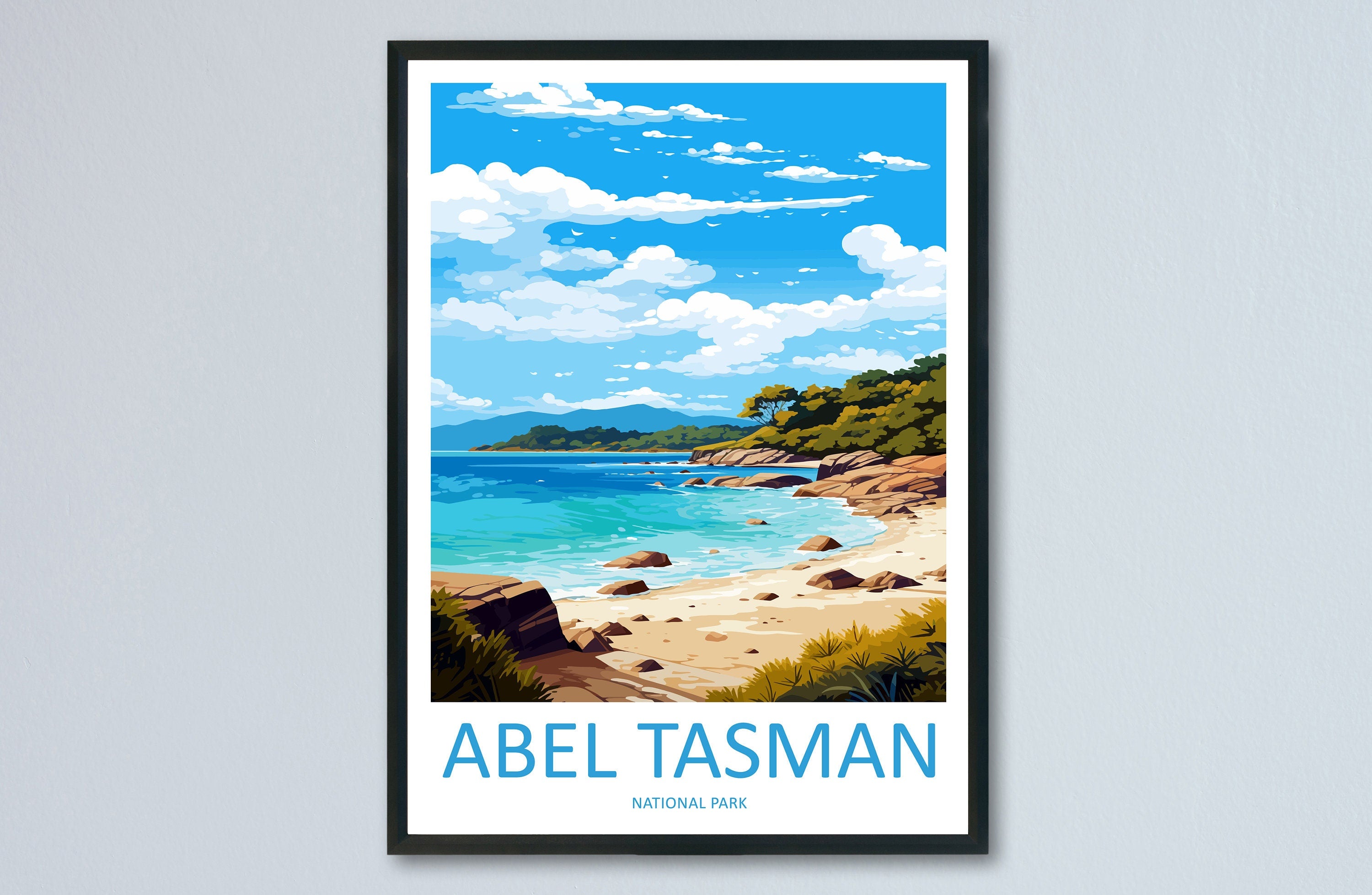 Abel Tasman National Park Travel Print Wall Art Abel Tasman Wall Hanging Home Décor Abel Tasman Gift Art Lovers New Zealand Art Lover Gift