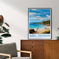 Abel Tasman National Park Travel Print Wall Art Abel Tasman Wall Hanging Home Décor Abel Tasman Gift Art Lovers New Zealand Art Lover Gift