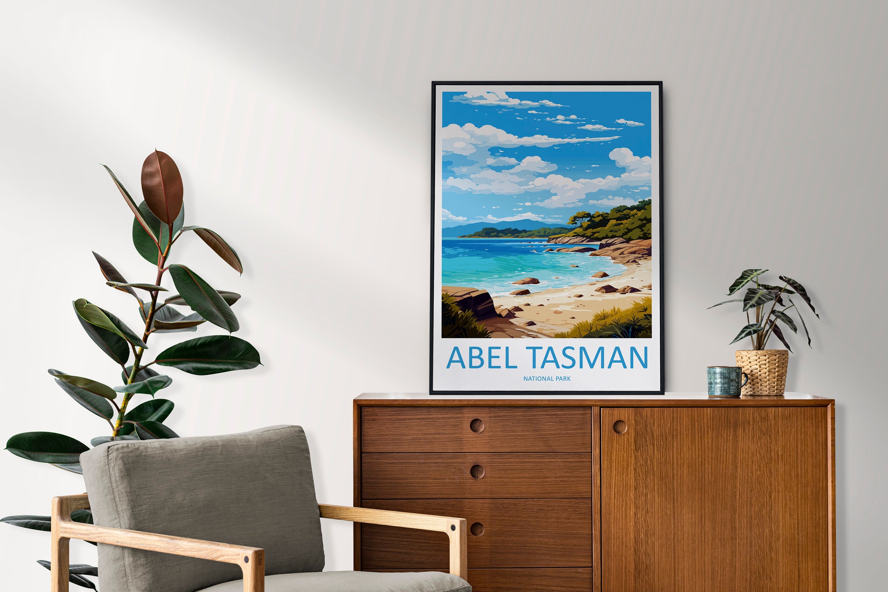 Abel Tasman National Park Travel Print Wall Art Abel Tasman Wall Hanging Home Décor Abel Tasman Gift Art Lovers New Zealand Art Lover Gift