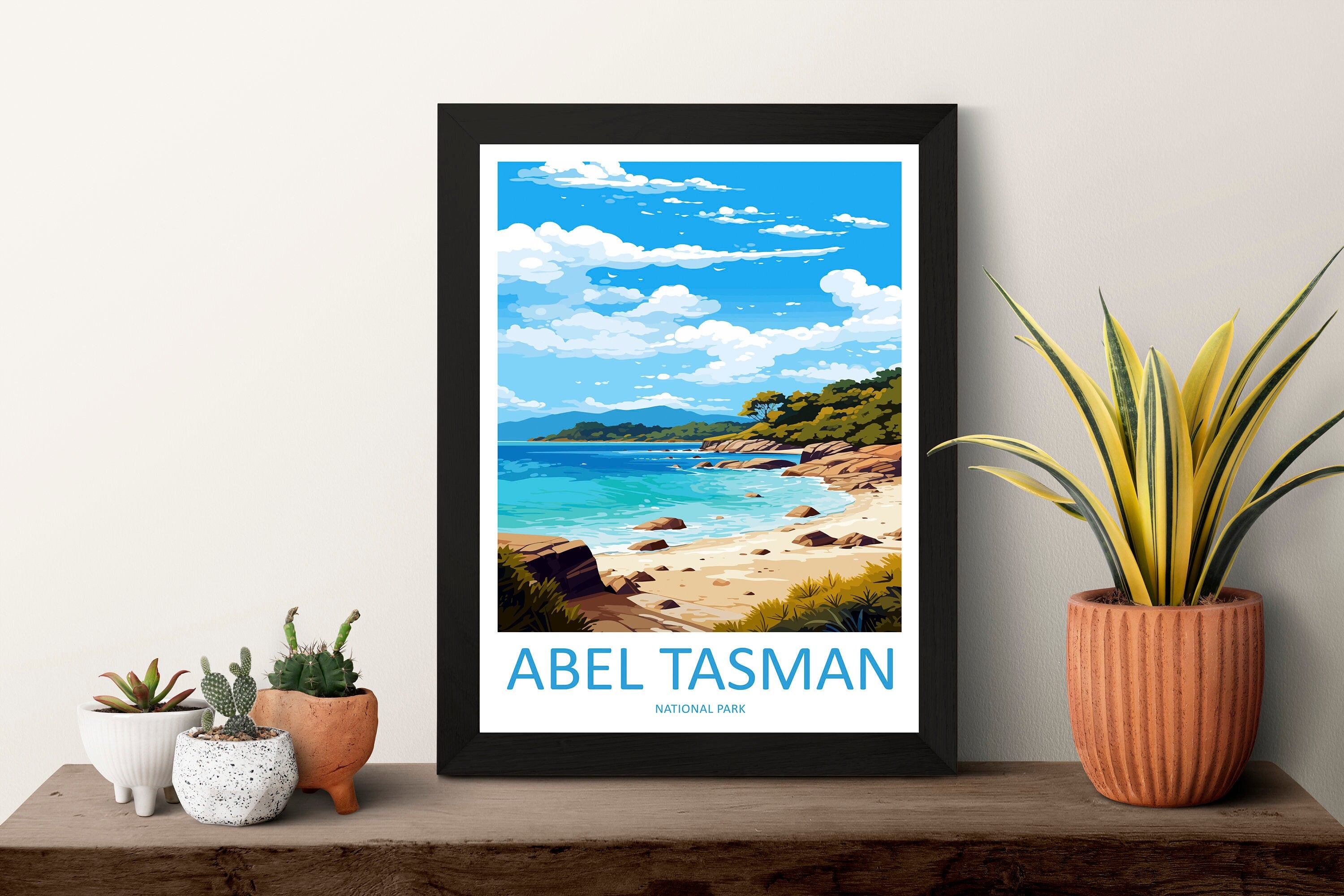 Abel Tasman National Park Travel Print Wall Art Abel Tasman Wall Hanging Home Décor Abel Tasman Gift Art Lovers New Zealand Art Lover Gift