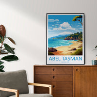 Abel Tasman National Park Travel Print Wall Art Abel Tasman Wall Hanging Home Décor Abel Tasman Gift Art Lovers New Zealand Art Lover Gift