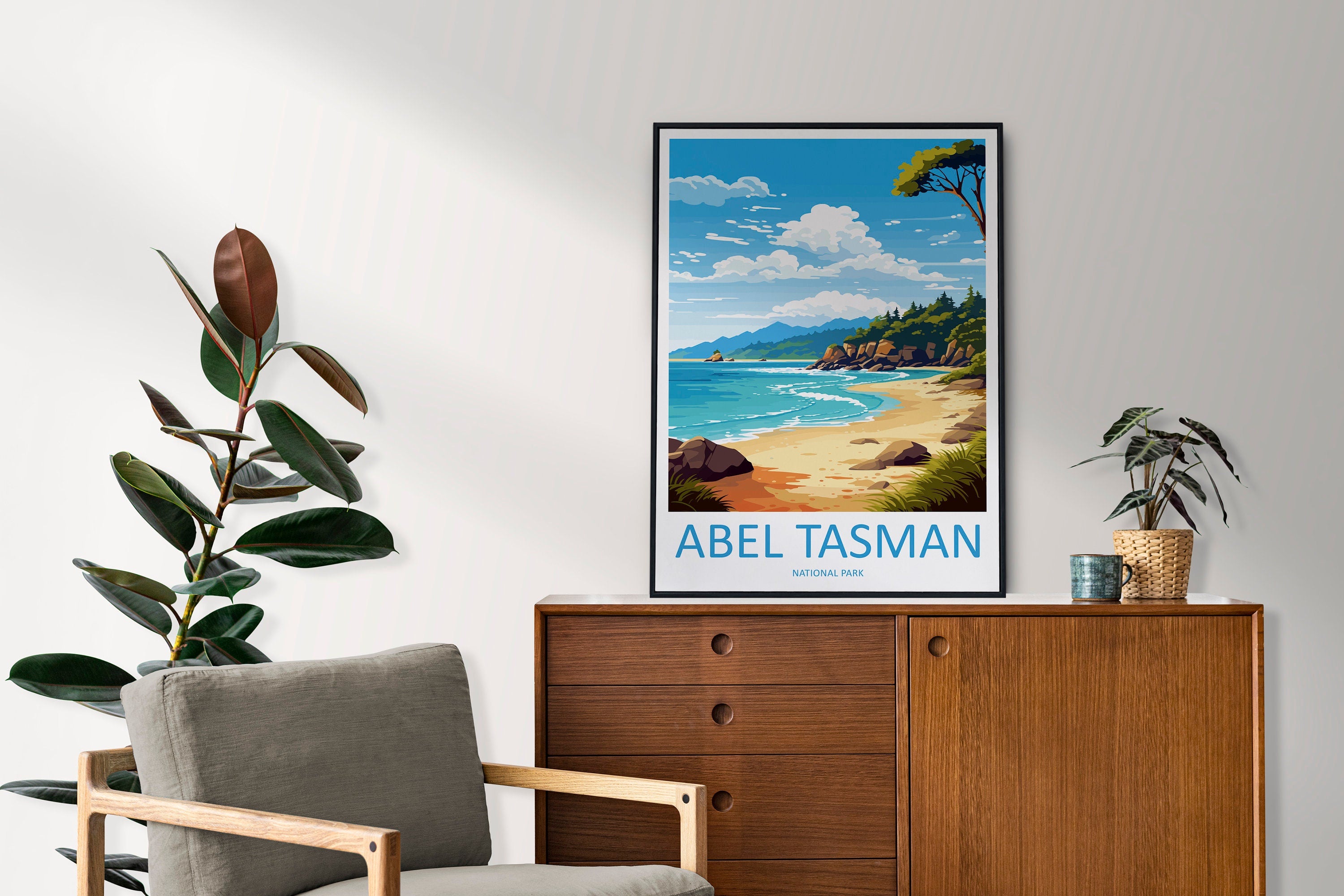 Abel Tasman National Park Travel Print Wall Art Abel Tasman Wall Hanging Home Décor Abel Tasman Gift Art Lovers New Zealand Art Lover Gift