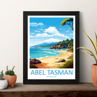 Abel Tasman National Park Travel Print Wall Art Abel Tasman Wall Hanging Home Décor Abel Tasman Gift Art Lovers New Zealand Art Lover Gift