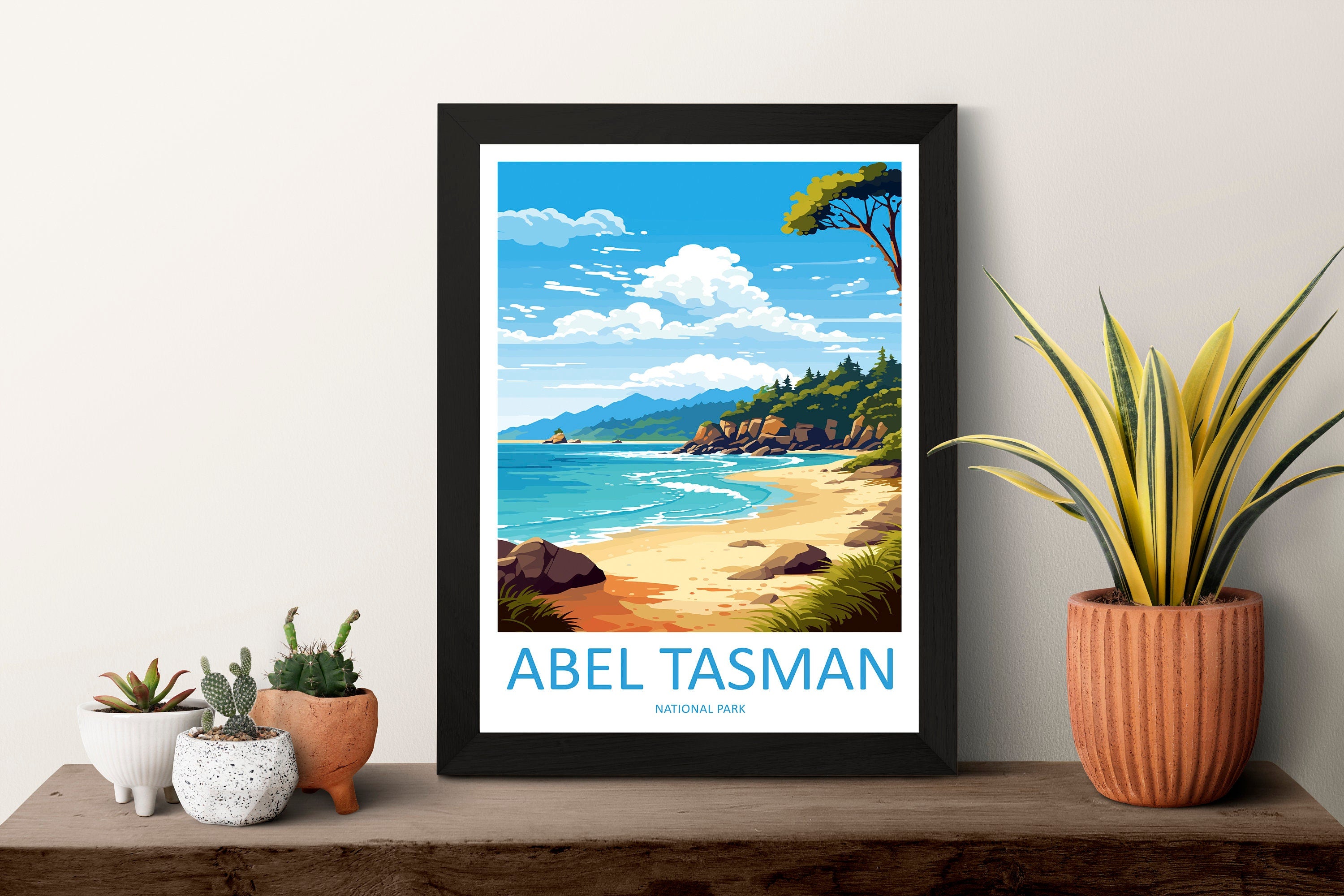 Abel Tasman National Park Travel Print Wall Art Abel Tasman Wall Hanging Home Décor Abel Tasman Gift Art Lovers New Zealand Art Lover Gift