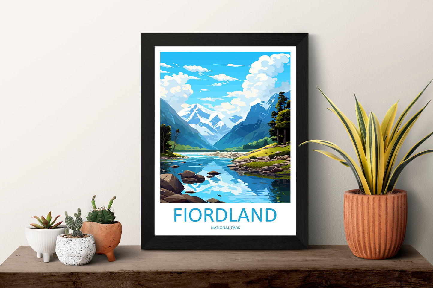 Fiordland National Park Travel Print Wall Art Fiordland Wall Hanging Home Décor Fiordland Gift Art Lovers New Zealand Art Lover Gift