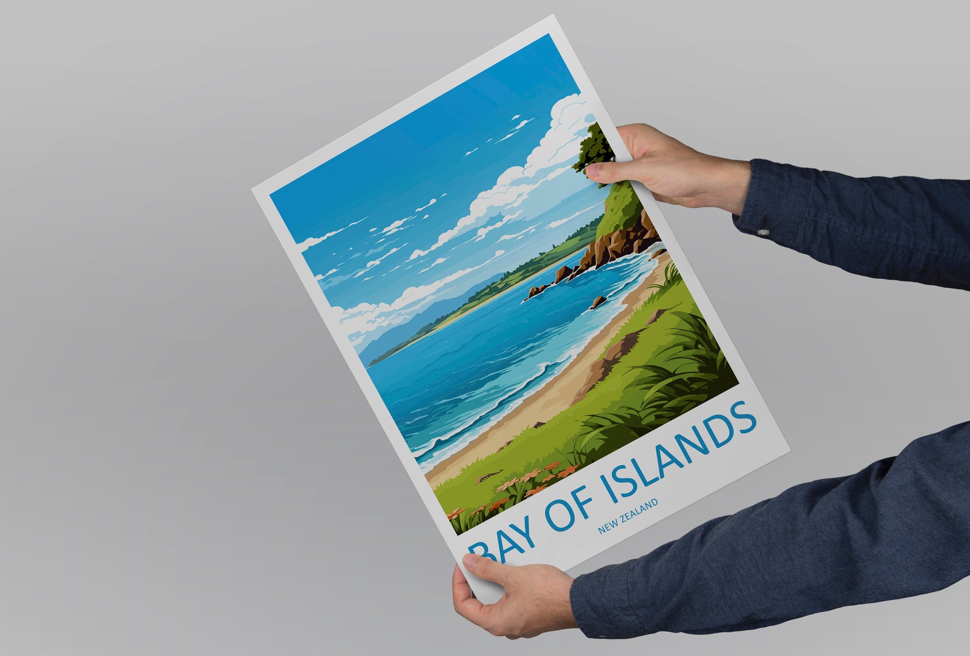 Bay Of Islands Travel Print Wall Art Bay Of Islands Wall Hanging Home Décor Bay Of Islands Gift Art Lovers New Zealand Art Lover Gift