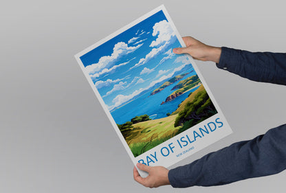 Bay Of Islands Travel Print Wall Art Bay Of Islands Wall Hanging Home Décor Bay Of Islands Gift Art Lovers New Zealand Art Lover Gift
