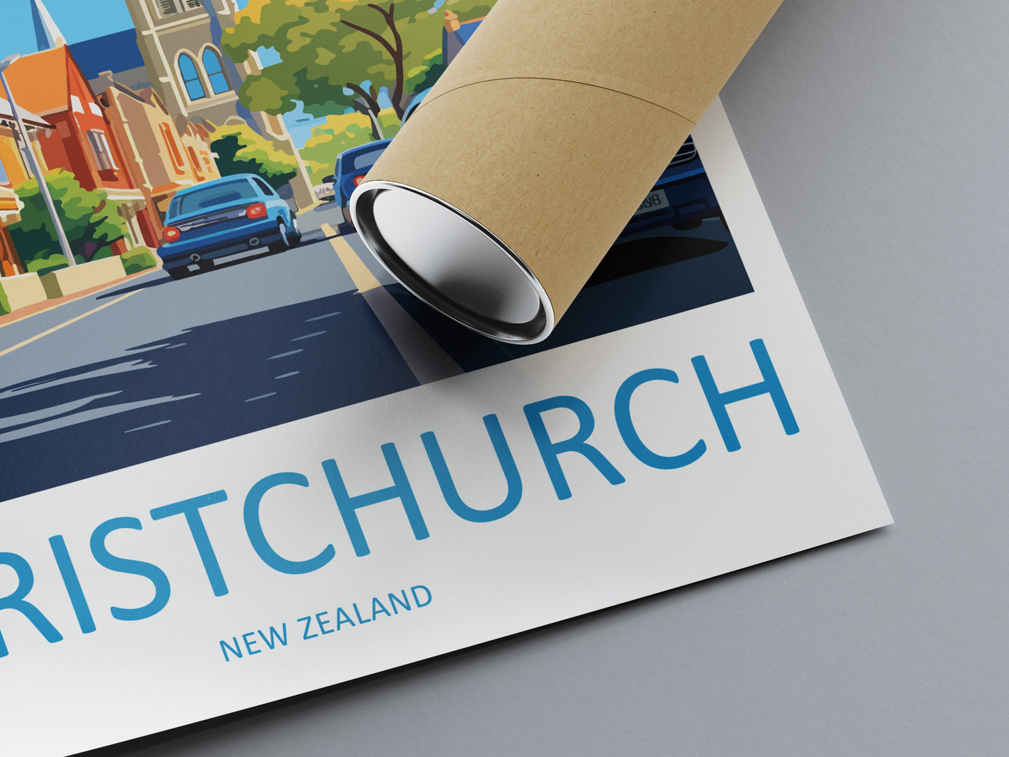 Christchurch Travel Print Wall Art Christchurch Wall Hanging Home Décor Christchurch Gift Art Lovers New Zealand Art Lover Gift