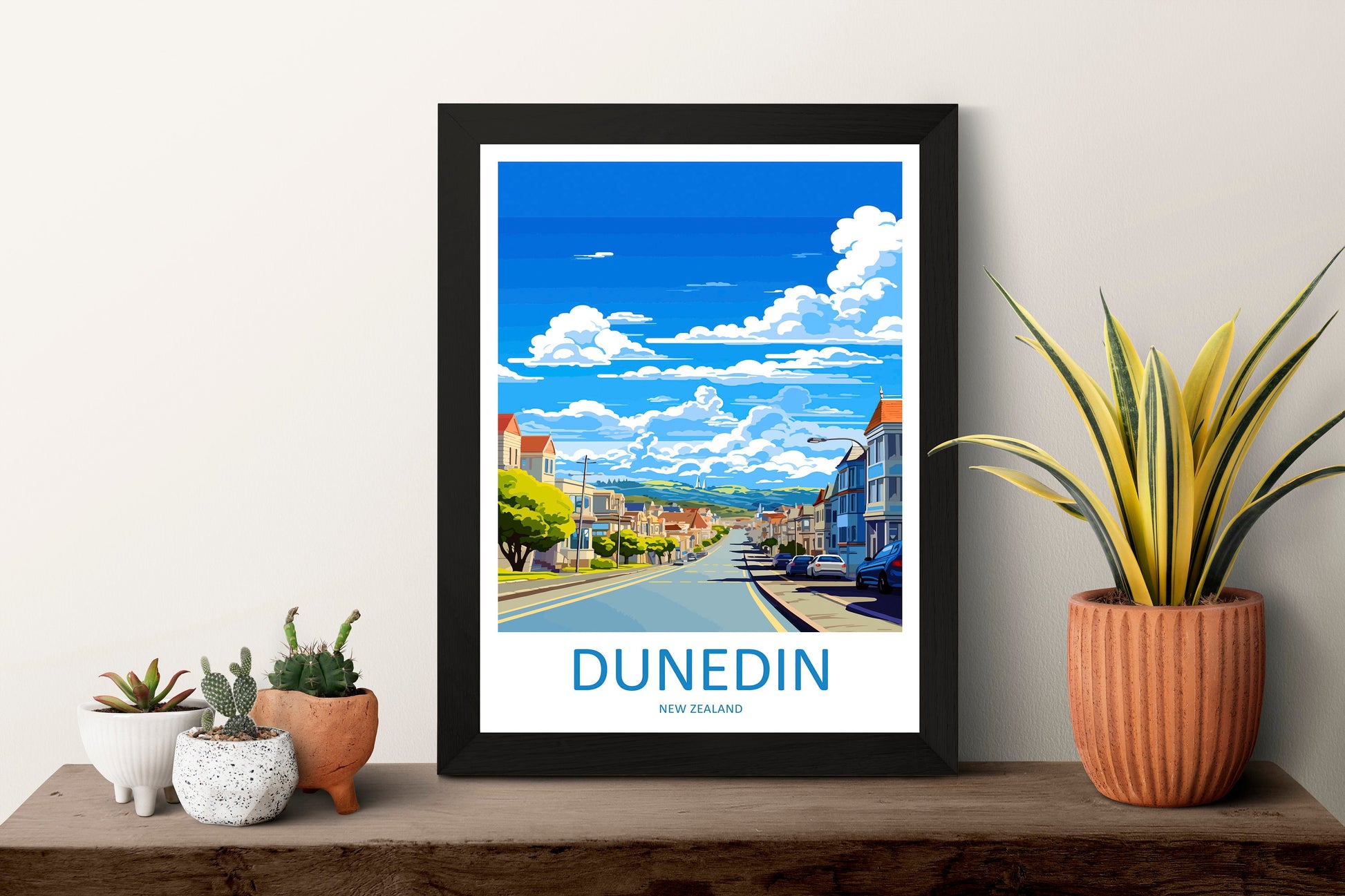 Dunedin Travel Print Wall Art Dunedin Wall Hanging Home Décor Dunedin Gift Art Lovers New Zealand Art Lover Gift Dunedin NZ Wall Art