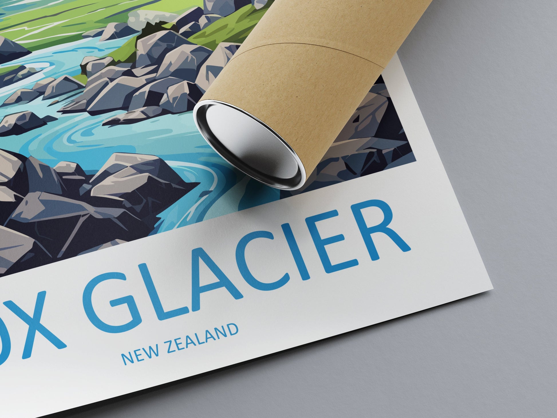 Fox Glacier Travel Print Wall Art Fox Glacier Wall Hanging Home Décor Fox Glacier Gift Art Lovers New Zealand Art Lover Gift Fox Glacier