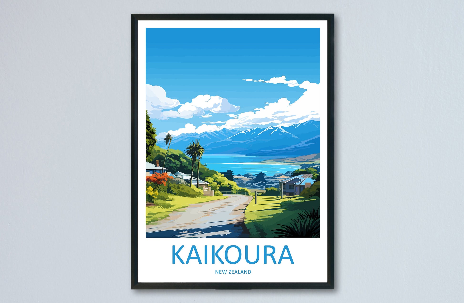 Kaikoura Travel Print Wall Art Kaikoura Wall Hanging Home Décor Kaikoura Gift Art Lovers New Zealand Art Lover Gift Kaikoura NZ Art