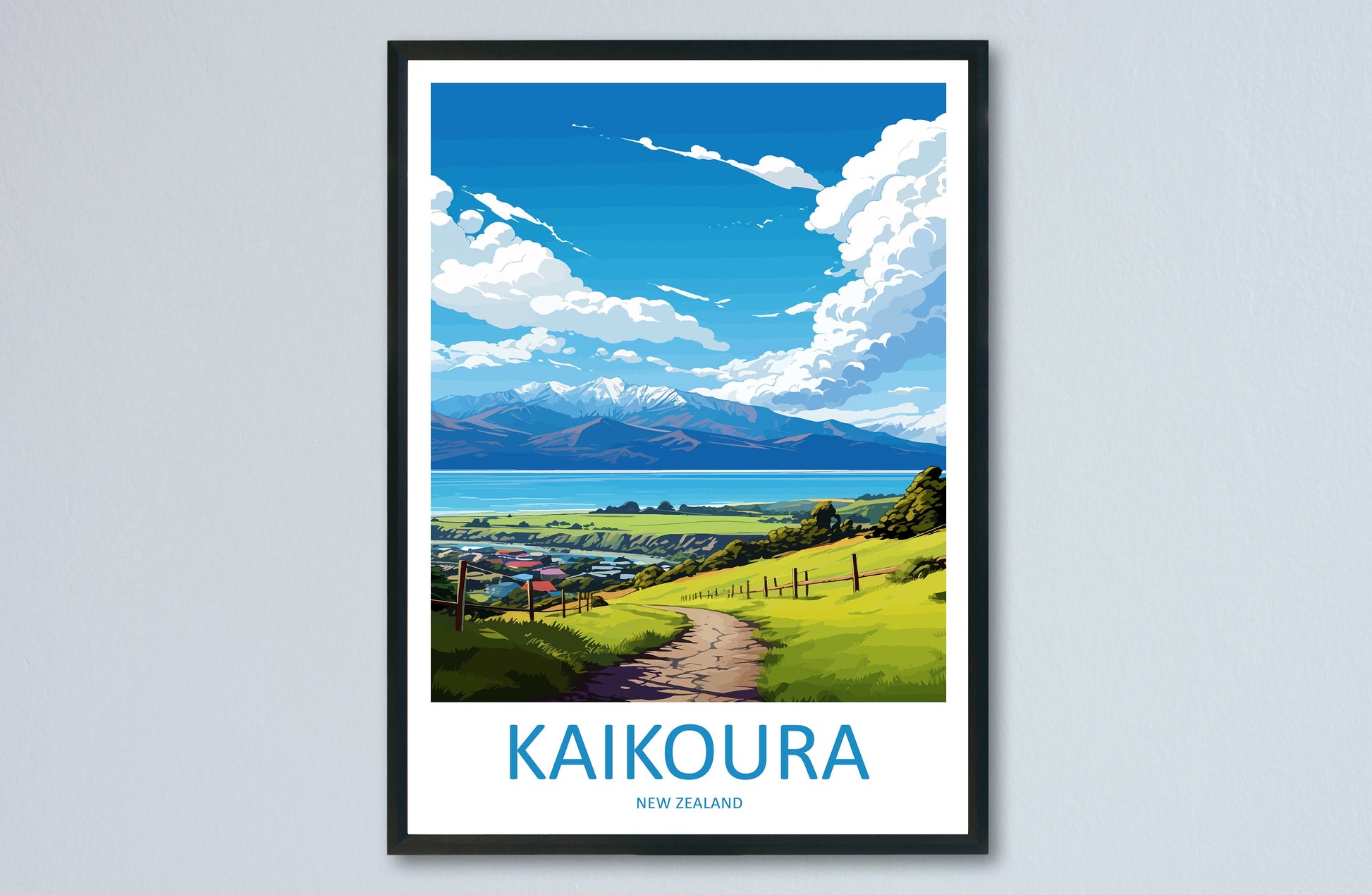 Kaikoura Travel Print Wall Art Kaikoura Wall Hanging Home Décor Kaikoura Gift Art Lovers New Zealand Art Lover Gift Kaikoura NZ Art