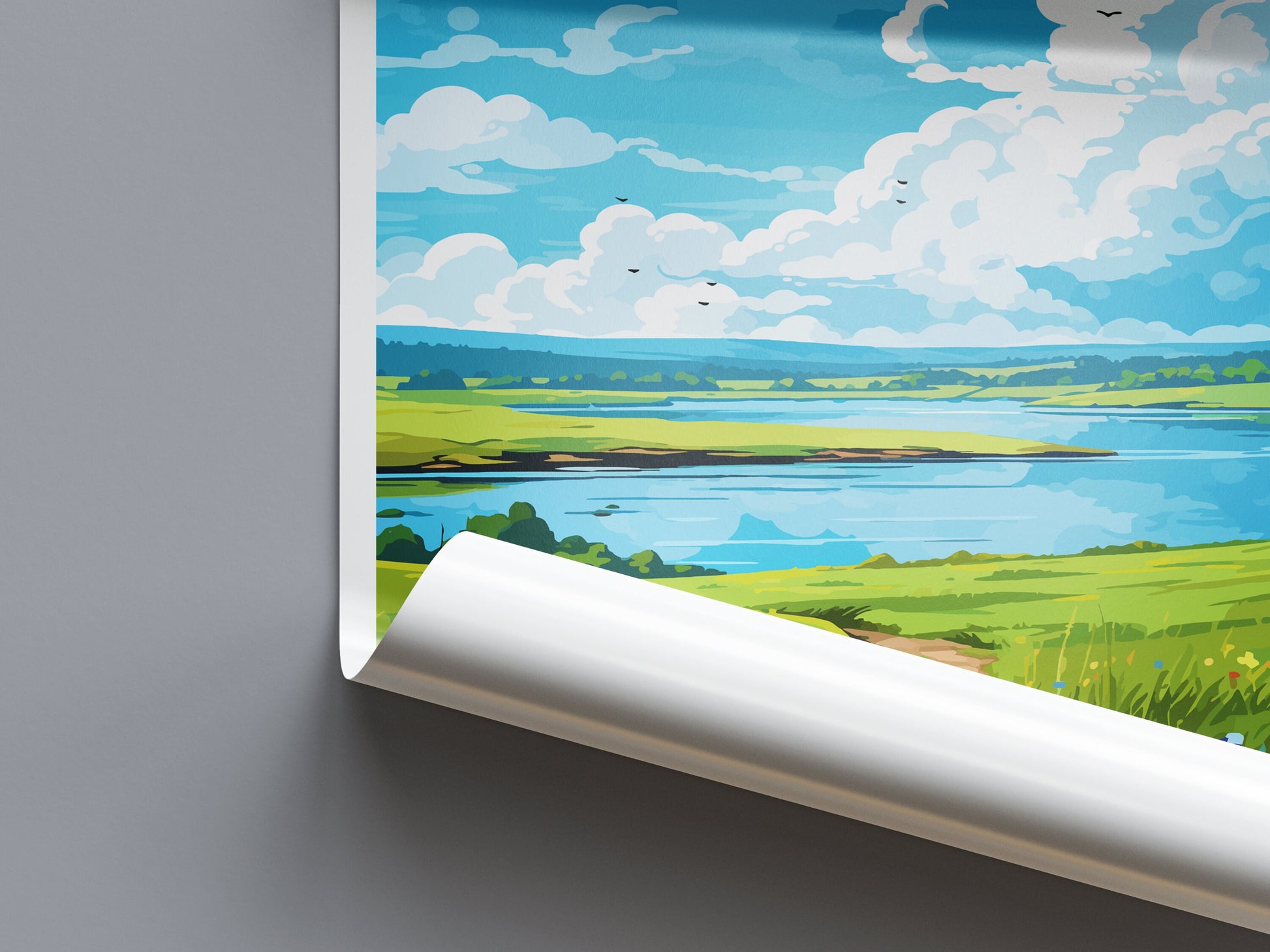 Stithians Lake Travel Print Wall Art Stithians Lake Wall Hanging Home Décor Stithians Lake Gift Art Lovers Cornwall Art Lover Gift