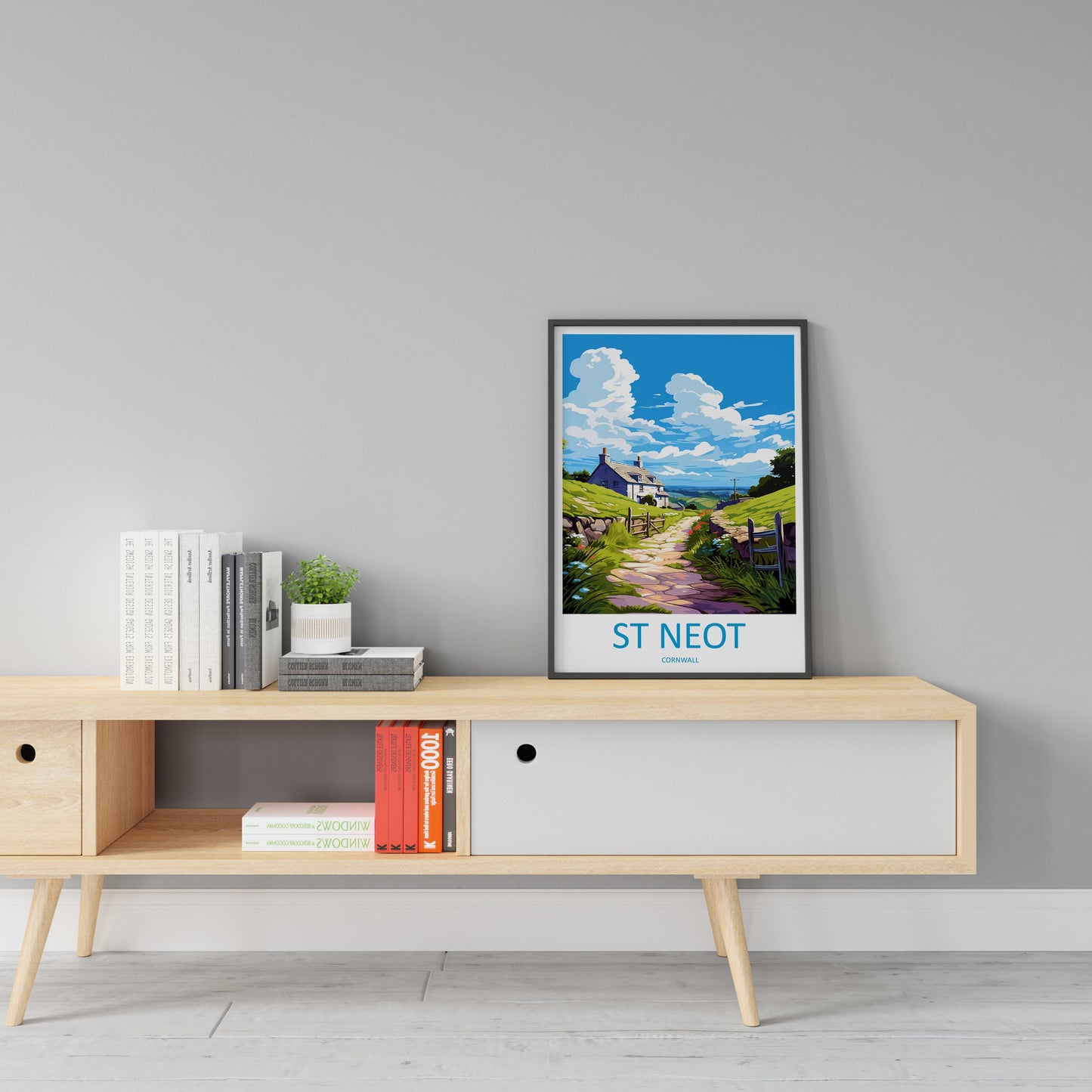 St Neot Travel Print Wall Art St Neot Wall Hanging Home Décor St Neot Gift Art Lovers Cornwall Art Lover Gift