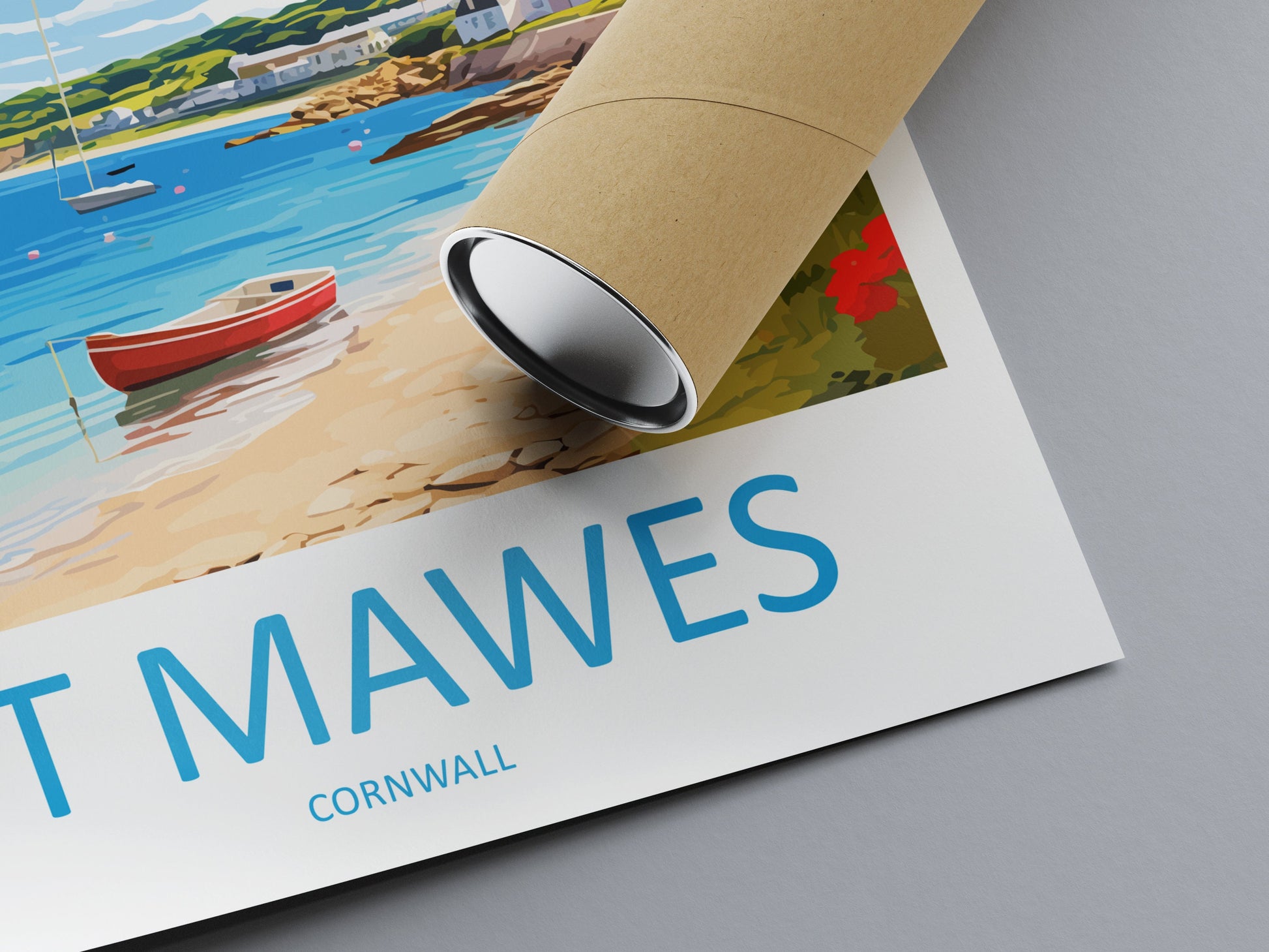 St Mawes Travel Print Wall Art St Michaels Mount Wall Hanging Home Décor St Michaels Mount Gift Art Lovers Cornwall Art Lover Gift