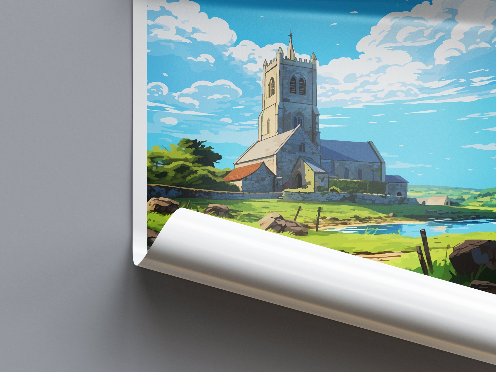 St Just Travel Print Wall Art St Just Wall Hanging Home Décor St Just Gift Art Lovers Cornwall Art Lover Gift