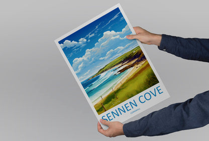 Sennen Cove Travel Print Wall Art Sennen Cove Wall Hanging Home Décor Sennen Cove Gift Art Lovers Cornwall Art Lover Gift