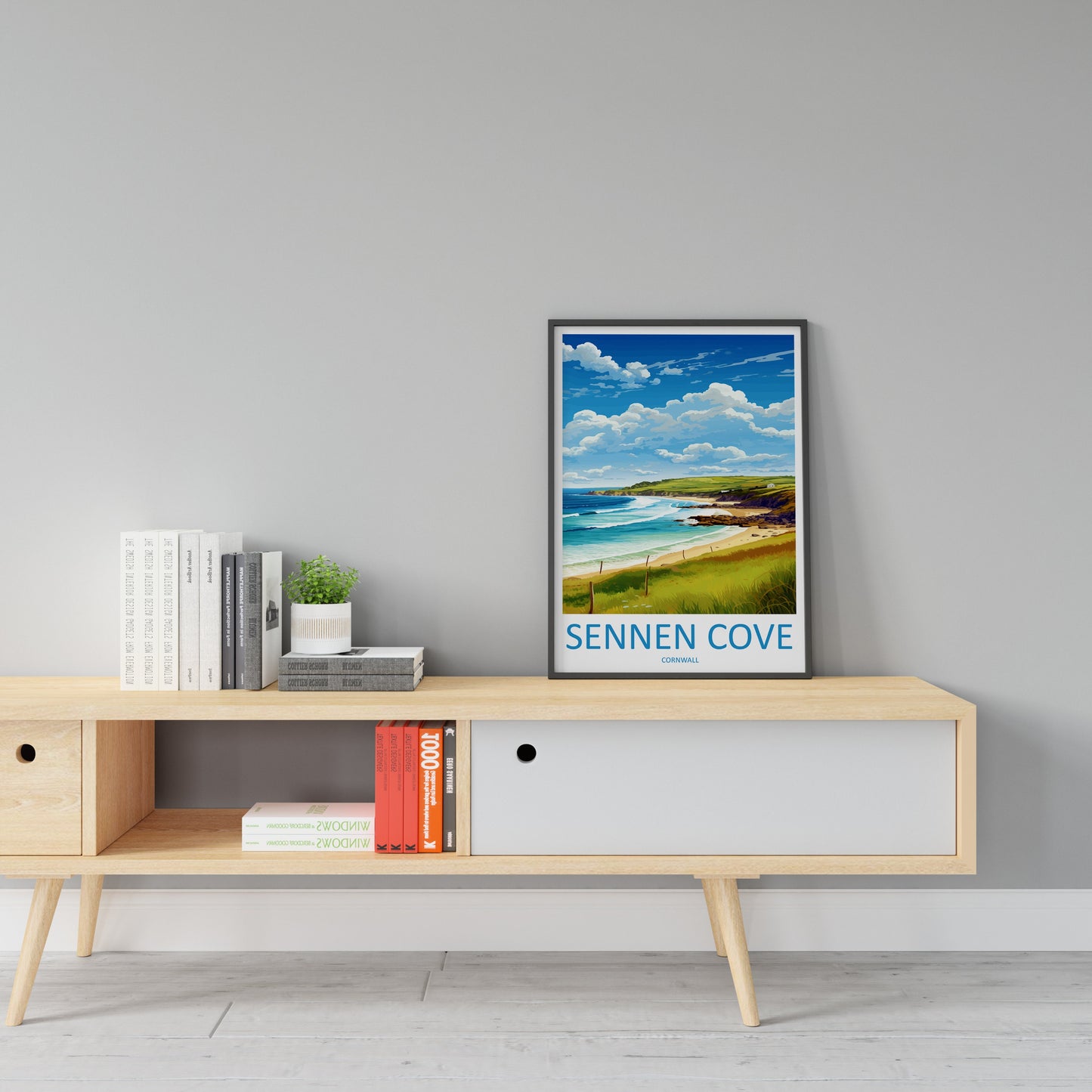 Sennen Cove Travel Print Wall Art Sennen Cove Wall Hanging Home Décor Sennen Cove Gift Art Lovers Cornwall Art Lover Gift