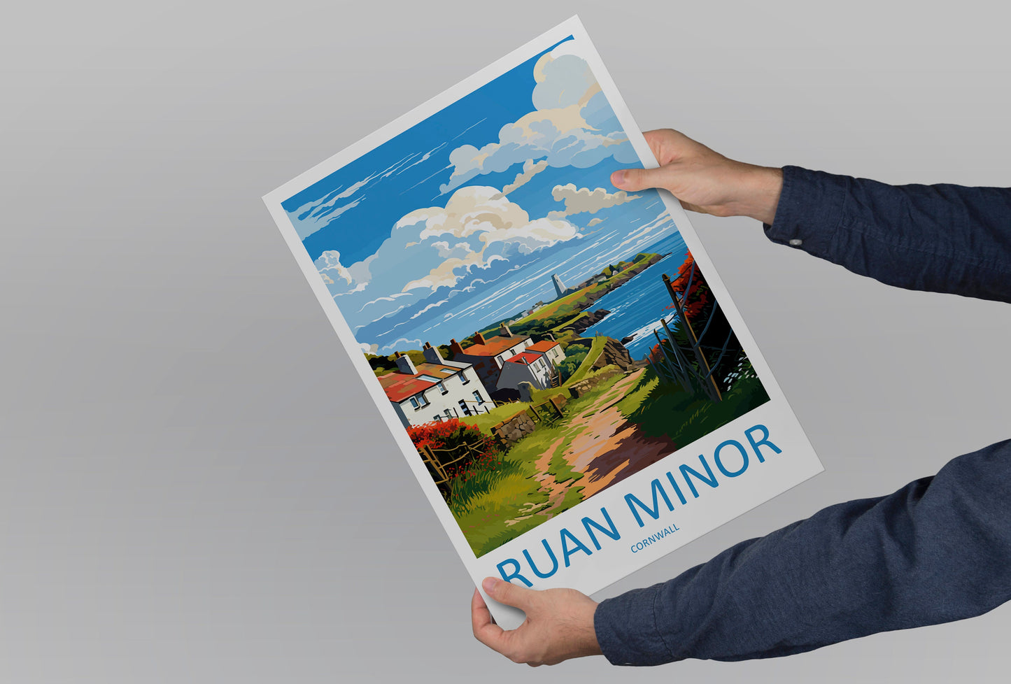 Ruan Minor Travel Print Wall Art Ruan Minor Wall Hanging Home Décor Ruan Minor Gift Art Lovers Cornwall Art Lover Gift