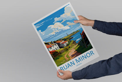 Ruan Minor Travel Print Wall Art Ruan Minor Wall Hanging Home Décor Ruan Minor Gift Art Lovers Cornwall Art Lover Gift