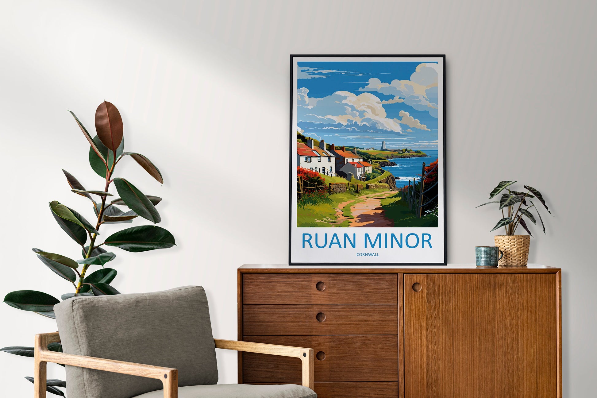 Ruan Minor Travel Print Wall Art Ruan Minor Wall Hanging Home Décor Ruan Minor Gift Art Lovers Cornwall Art Lover Gift