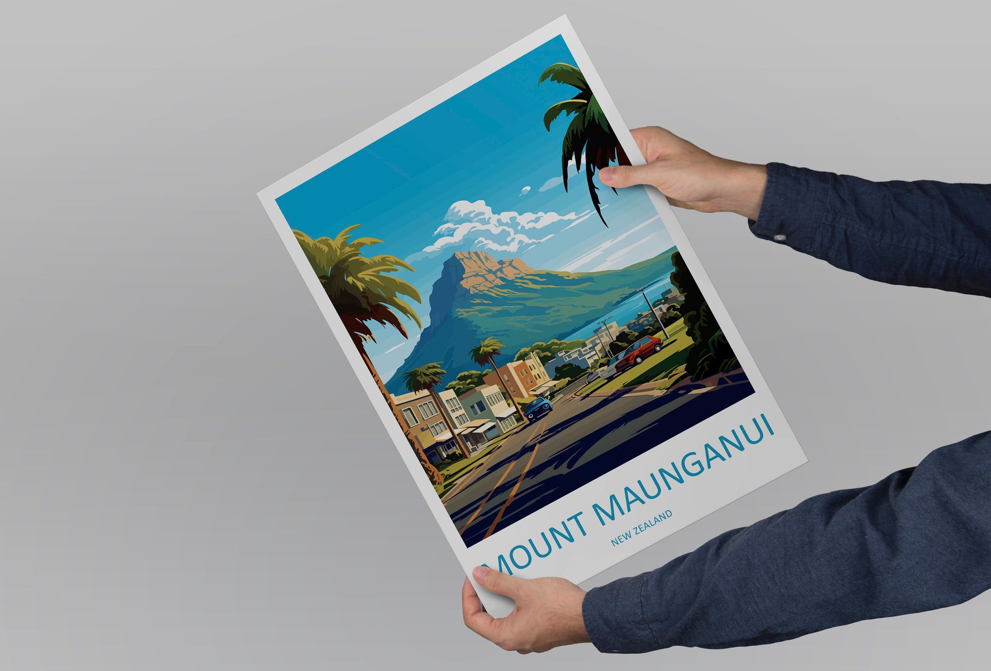 Mount Maunganui Travel Print Wall Art Mount Maunganui Wall Hanging Home Décor Mount Maunganui Gift Art Lovers New Zealand Art Lover Gift