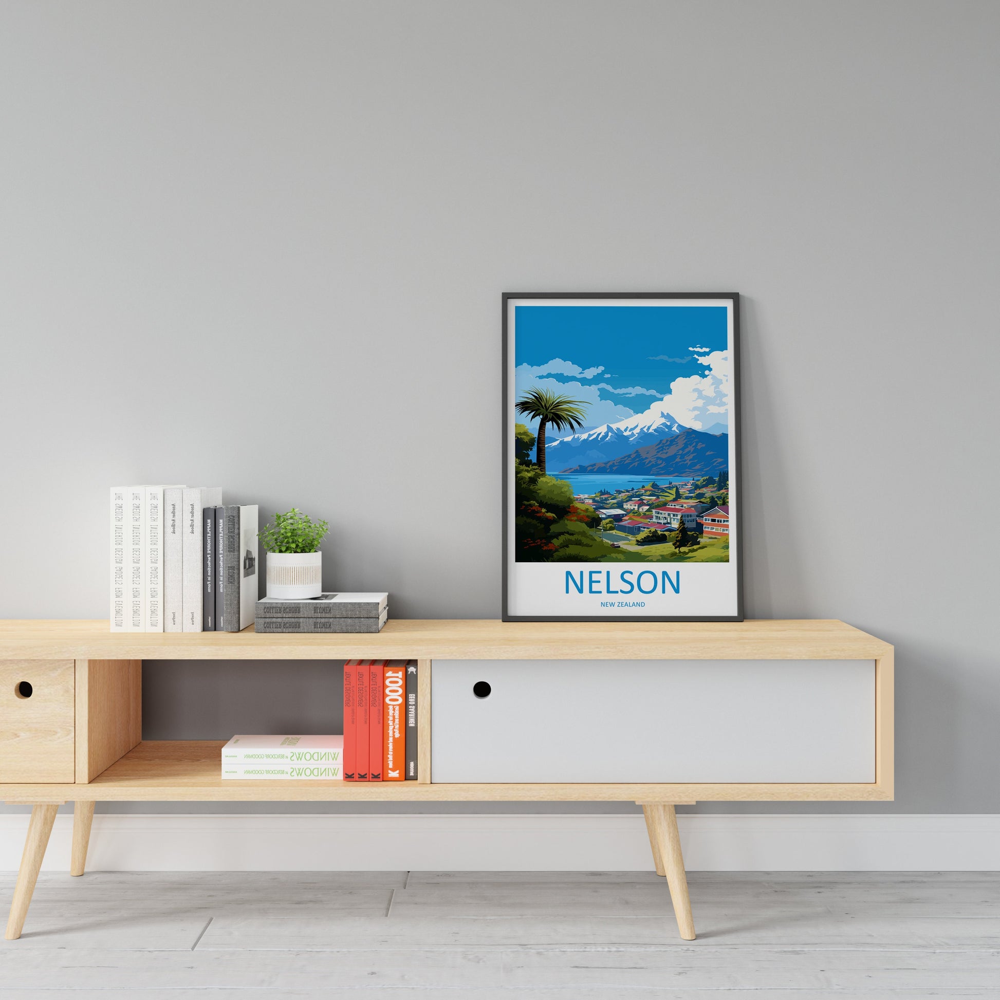 Nelson Travel Print Wall Art Nelson Wall Hanging Home Décor Nelson Gift Art Lovers New Zealand Art Lover Gift Nelson New Zealand Poster