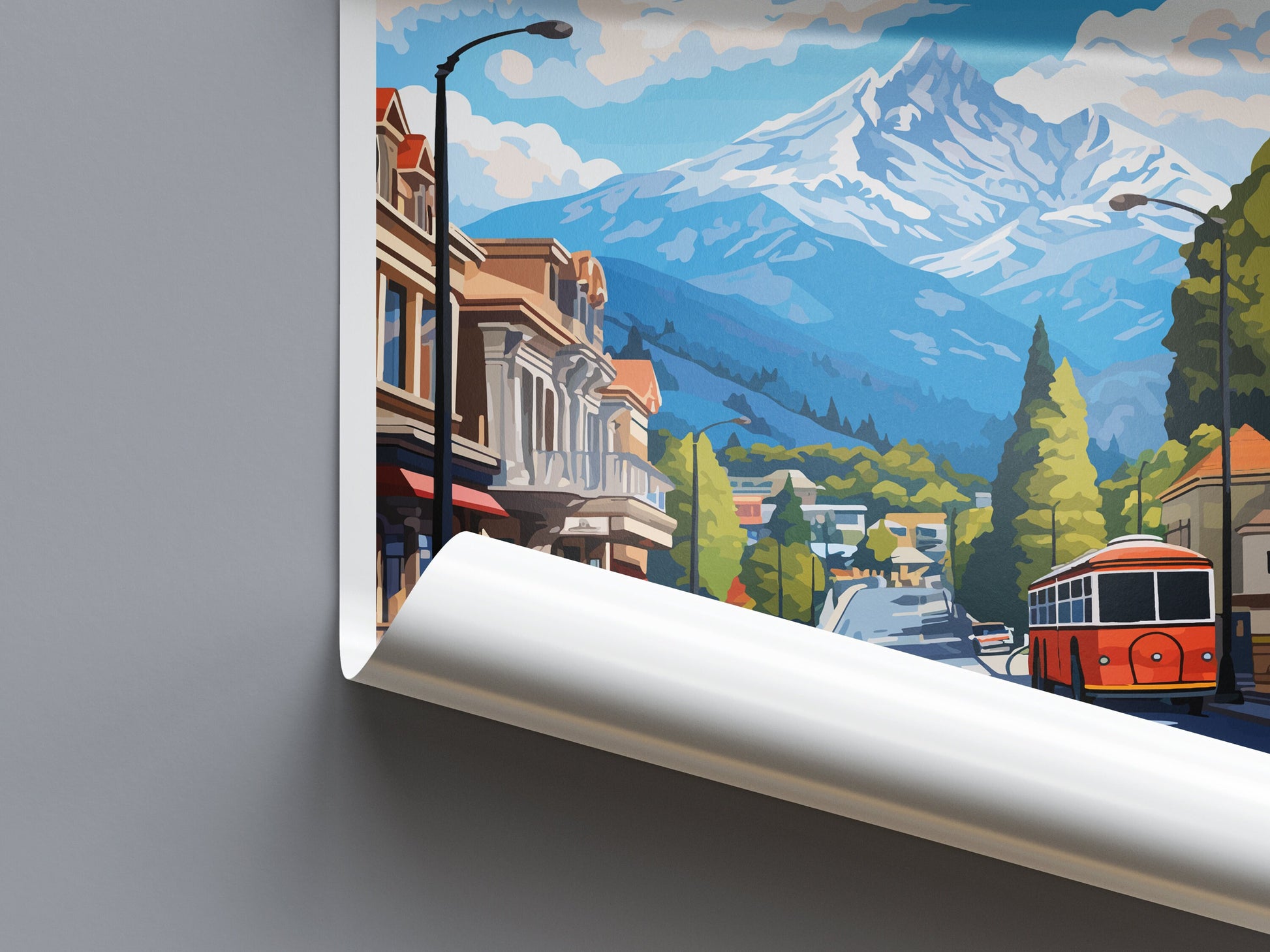 Queenstown Travel Print Wall Art Queenstown Wall Hanging Home Décor Queenstown Gift Art Lovers New Zealand Art Lover Gift Queenstown Art