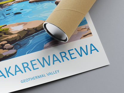 Whakarewarewa Geothermal Valley Travel Print Wall Art Whakarewarewa Geothermal Valley Wall Hanging Home Décor Whakarewarewa GeothermalValley