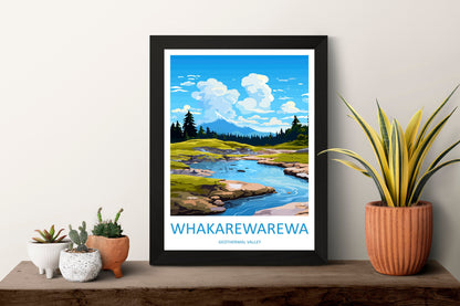 Whakarewarewa Geothermal Valley Travel Print Wall Art Whakarewarewa Geothermal Valley Wall Hanging Home Décor Whakarewarewa GeothermalValley