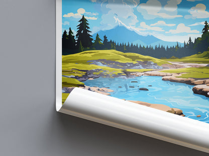 Whakarewarewa Geothermal Valley Travel Print Wall Art Whakarewarewa Geothermal Valley Wall Hanging Home Décor Whakarewarewa GeothermalValley