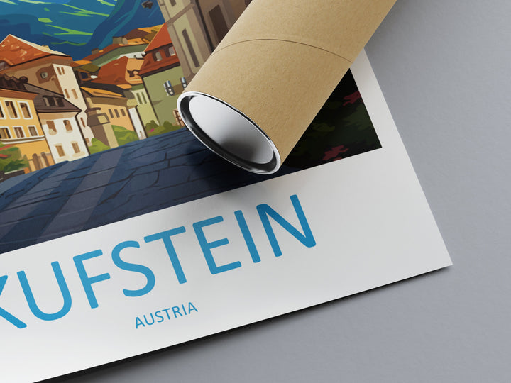 Kufstein Travel Print Wall Art Kufstein Wall Hanging Home Décor Kufstein Gift Art Lovers Art Lover Gift Kufstein Print Austria