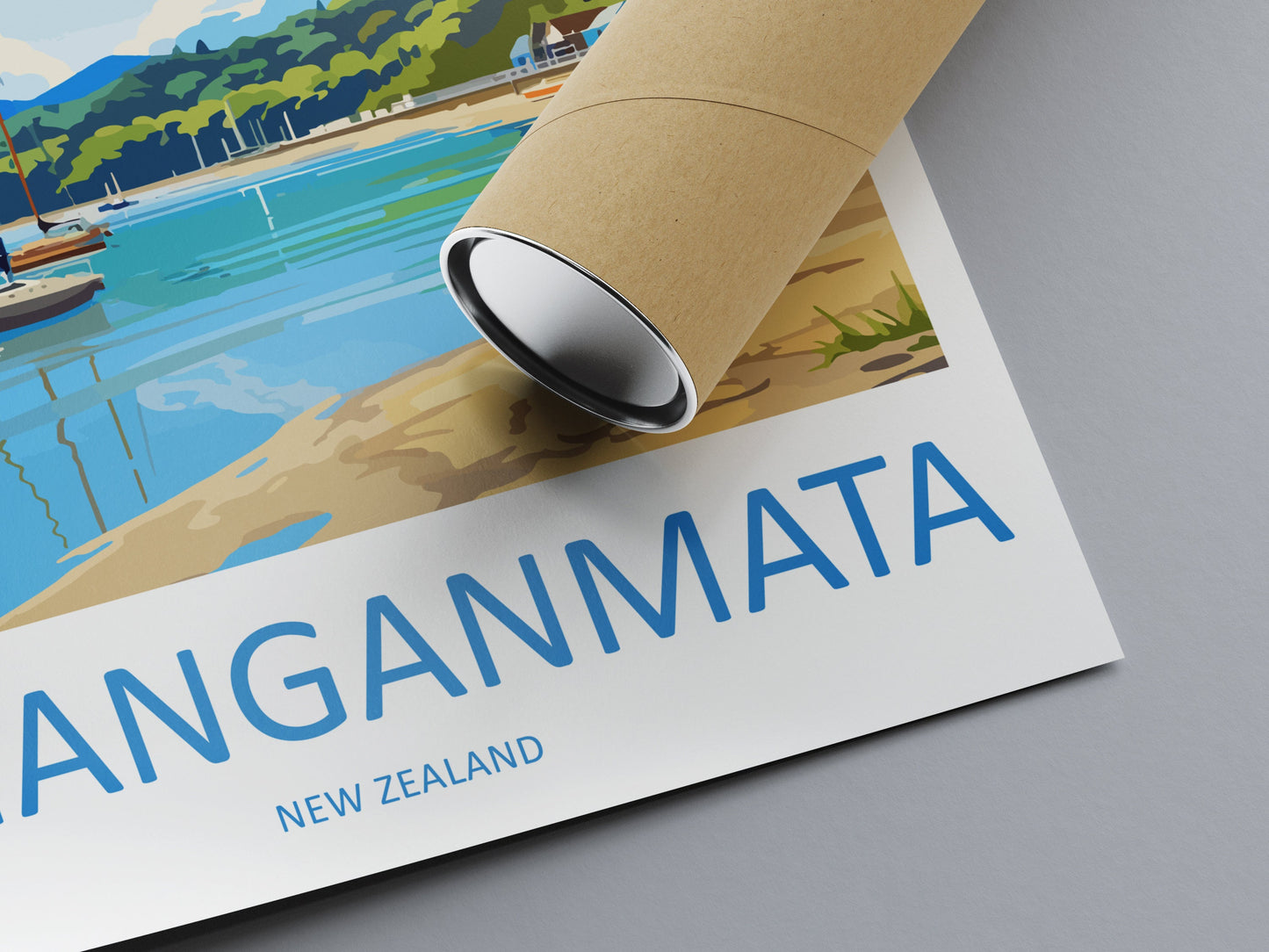 Whanganmata Travel Print Wall Art Whanganmatad Wall Hanging Home Décor Whanganmata Gift Art Lovers New Zealand Art Lover Gift Whanganmata