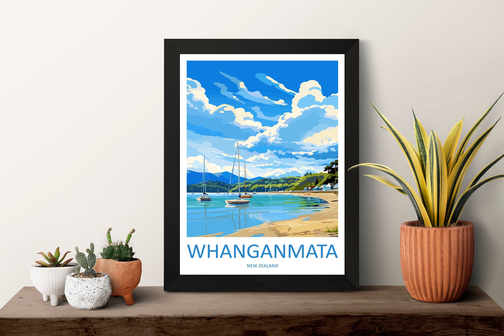 Whanganmata Travel Print Wall Art Whanganmatad Wall Hanging Home Décor Whanganmata Gift Art Lovers New Zealand Art Lover Gift Whanganmata