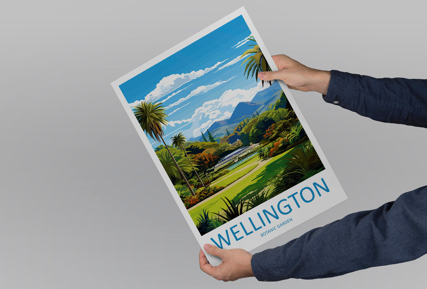 Wellington Botanical Garden Travel Print Wall Art Wellington Garden Wall Hanging Home Décor Wellington Garden Gift Art Lovers New Zealand