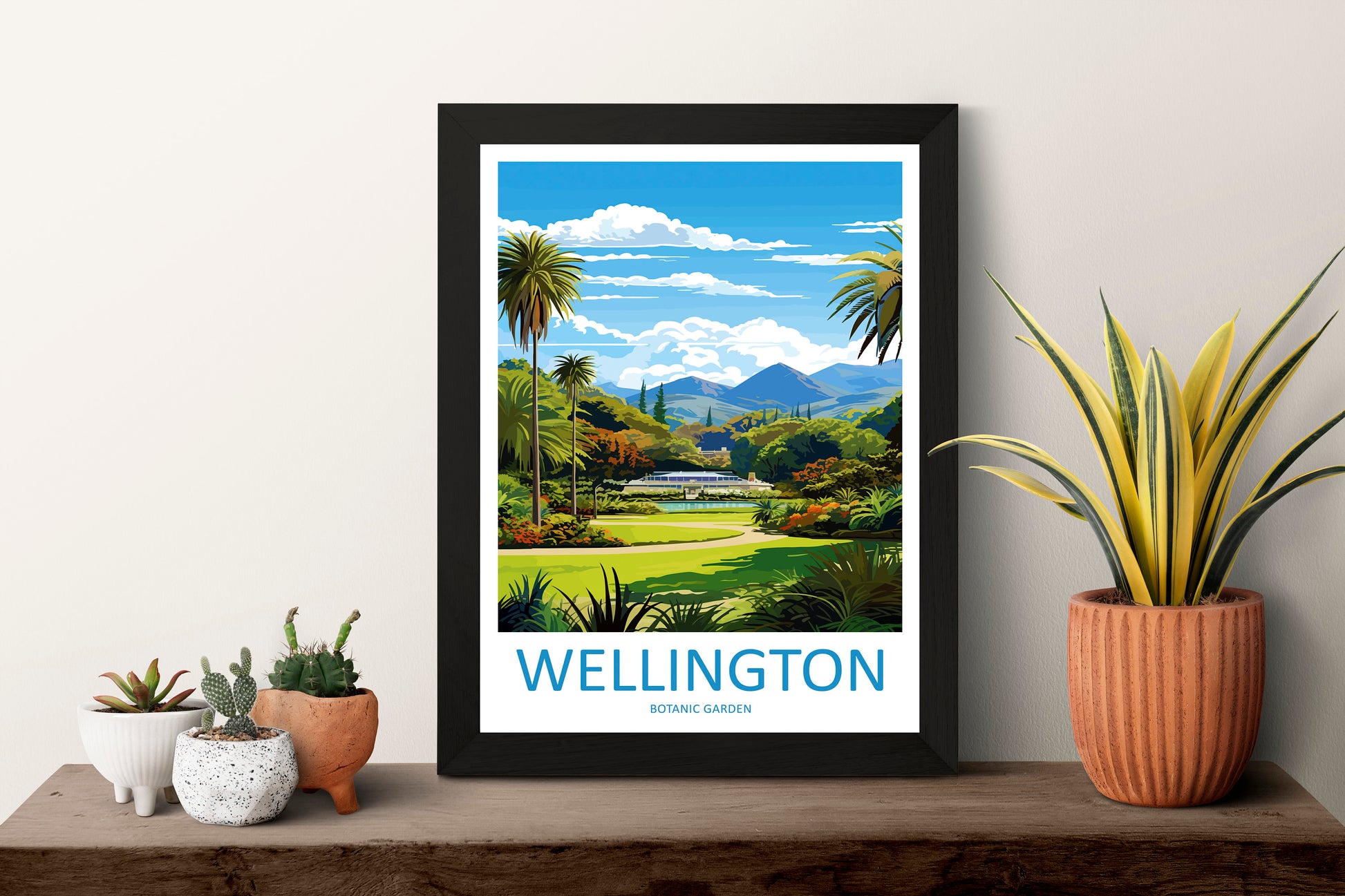 Wellington Botanical Garden Travel Print Wall Art Wellington Garden Wall Hanging Home Décor Wellington Garden Gift Art Lovers New Zealand