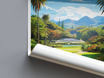 Wellington Botanical Garden Travel Print Wall Art Wellington Garden Wall Hanging Home Décor Wellington Garden Gift Art Lovers New Zealand