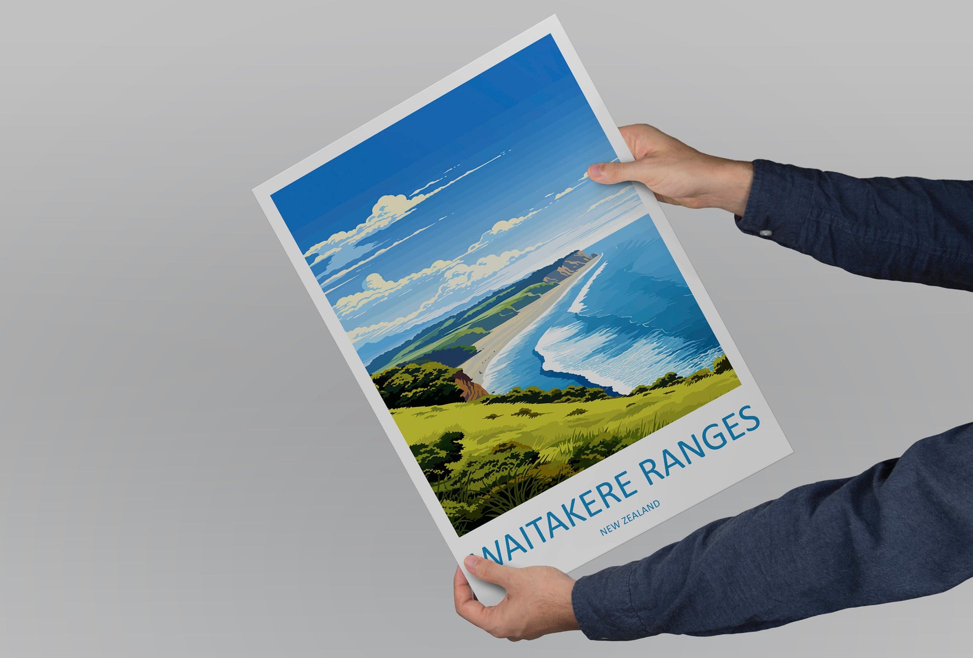 Waitakere Ranges Travel Print Wall Art Waitakere Ranges Wall Hanging Home Décor Waitakere Ranges Gift Art Lovers New Zealand Art Lover Gift