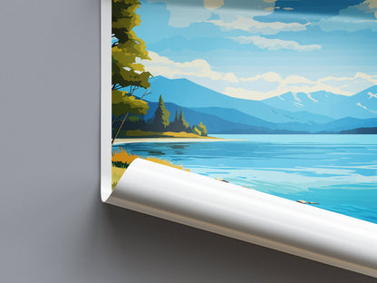 Te Anau Travel Print Wall Art Te Anau Wall Hanging Home Décor Te Anau Gift Art Lovers New Zealand Art Lover Gift Te Anau New Zealand Poster